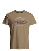 Jprblulouie Ss Tee Crew Neck Fst Ln Brown Jack & J S