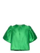 Cleo Pouf Sleeve Blouse Green Malina