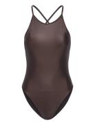 Cross-Back Swimsuit Brown Filippa K