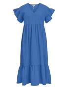 Objvita S/S Long Dress Rep Blue Object