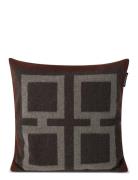 Graphic Recycled Wool Pillow Cover Grey Lexington Home