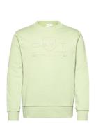 Reg Tonal Shield C-Neck Sweat Green GANT