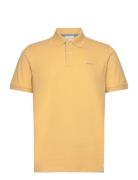 Reg Contrast Pique Ss Polo Yellow GANT