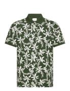 Palm Lei Print Ss Polo Khaki GANT