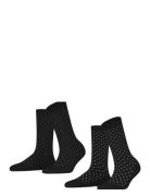 Fine Dot So 2P Black Esprit Socks