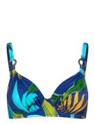 Pichola Uw Gathered Full Cup Bikini Top Patterned Fantasie