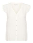 Karonna Sleeveless Shirt White Kaffe