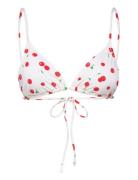 Cherry Bikini Top White Mango