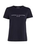 Heritage Hilfiger C-Nk Reg Tee Black Tommy Hilfiger