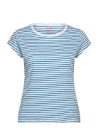 Organic Jersey Stripe Teasy Tee Fav Blue Mads Nørgaard