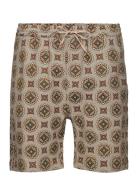 Hank Jacquard Shorts Brown Les Deux