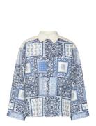 Carmen Over D Patchwork Shirt Blue Malina