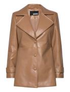 Textured Fitted Jacket Brown ROTATE Birger Christensen