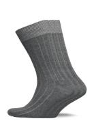 Slhpete 3-Pack Cotton Rib Sock Grey Selected Homme
