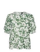 Vmfrej 2/4 Kerry Top Wvn Exp Green Vero Moda