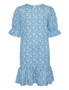 Vmhaya 3/4 Short Dress Jrs Girl Blue Vero Moda Girl