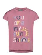 Long T-Shirt W. Print -S/S Pink Color Kids