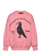 Pigeons Emb Sweatshirt Pink Mini Rodini