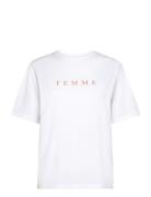 Slfvilja Ss Printed Tee W Noos White Selected Femme