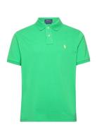 Custom Slim Fit Mesh Polo Shirt Green Polo Ralph Lauren
