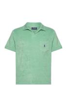 Custom Slim Fit Terry Polo Shirt Green Polo Ralph Lauren