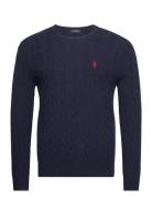 Cable-Knit Wool-Cashmere Sweater Navy Polo Ralph Lauren