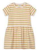 Lima Stripe Shortsleeve Dress Cream Liewood