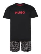 Camo Logo Short Set Black HUGO