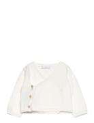 Buttons Detail Knit Sweater White Mango