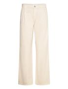 Wide-Leg Pleated Jeans Beige Mango