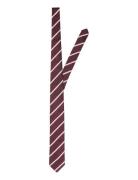 Slhlane Stripe Tie Noos Burgundy Selected Homme