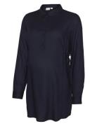 Mlebba Lia L/S Wo Tunic 2F Navy Mamalicious