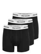 Onsfitz Solid Black Boxer 3Pack Noos Black ONLY & SONS