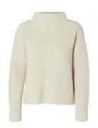 Slfselma Ls Knit Pullover Cream Selected Femme