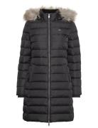 Tjw Essential Hooded Down Coat Black Tommy Jeans