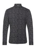 Clean Formal Aop Stretch Shirts Ls Grey Clean Cut Copenhagen