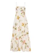 Linen Strap Dress White By Ti Mo