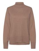 Cranva Rollneck Pullover Brown Cream