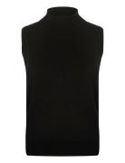 Crvillea Knit Vest Black Cream