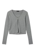 Nlfkula Ls Rib Cardigan Grey LMTD