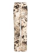 Fluid Animal- Print Trousers Beige Mango