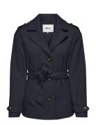 Onlnancy Life Short Trench Coat Cc Otw Navy ONLY