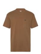 Relaxed Pocket Tee Brown Lee Jeans