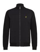 Hybrid Baffled Track Jacket Black Lyle & Scott