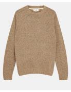 Aksune Space Yarn Crew Neck Beige Anerkjendt