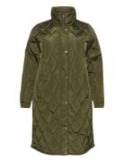 Kclinda Quit Jacket Khaki Kaffe Curve