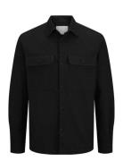 Jprraymond Melange Solid Ls Overshirt Sn Black Jack & J S