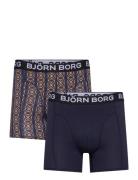 Bamboo Cotton Blend Boxer 2P Navy Björn Borg