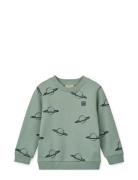 Thora Printed Sweatshirt Green Liewood