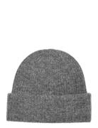 Slfmaline Knit Beanie Noos Grey Selected Femme